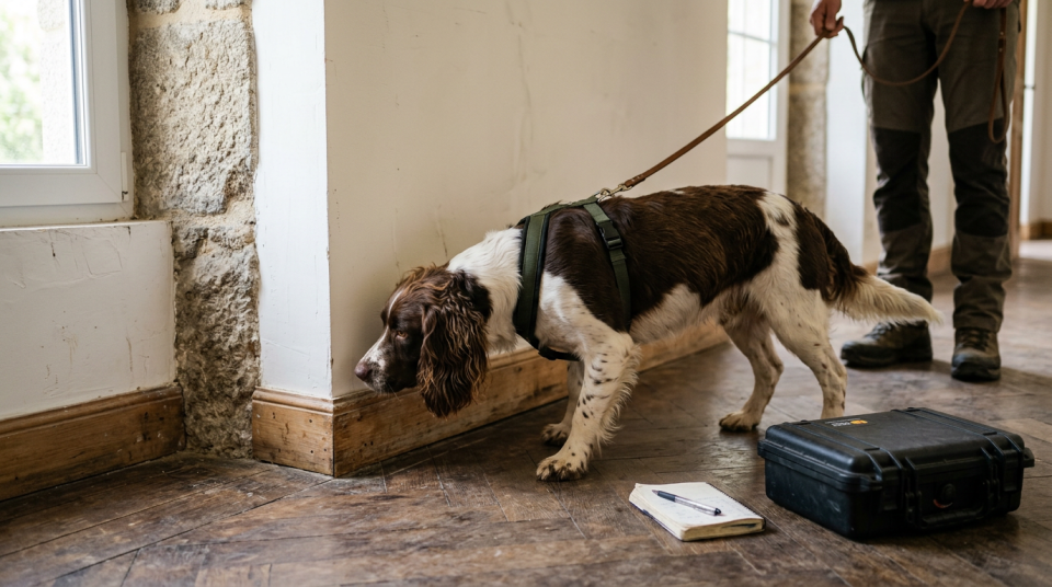 Chien détecteur de mérule
